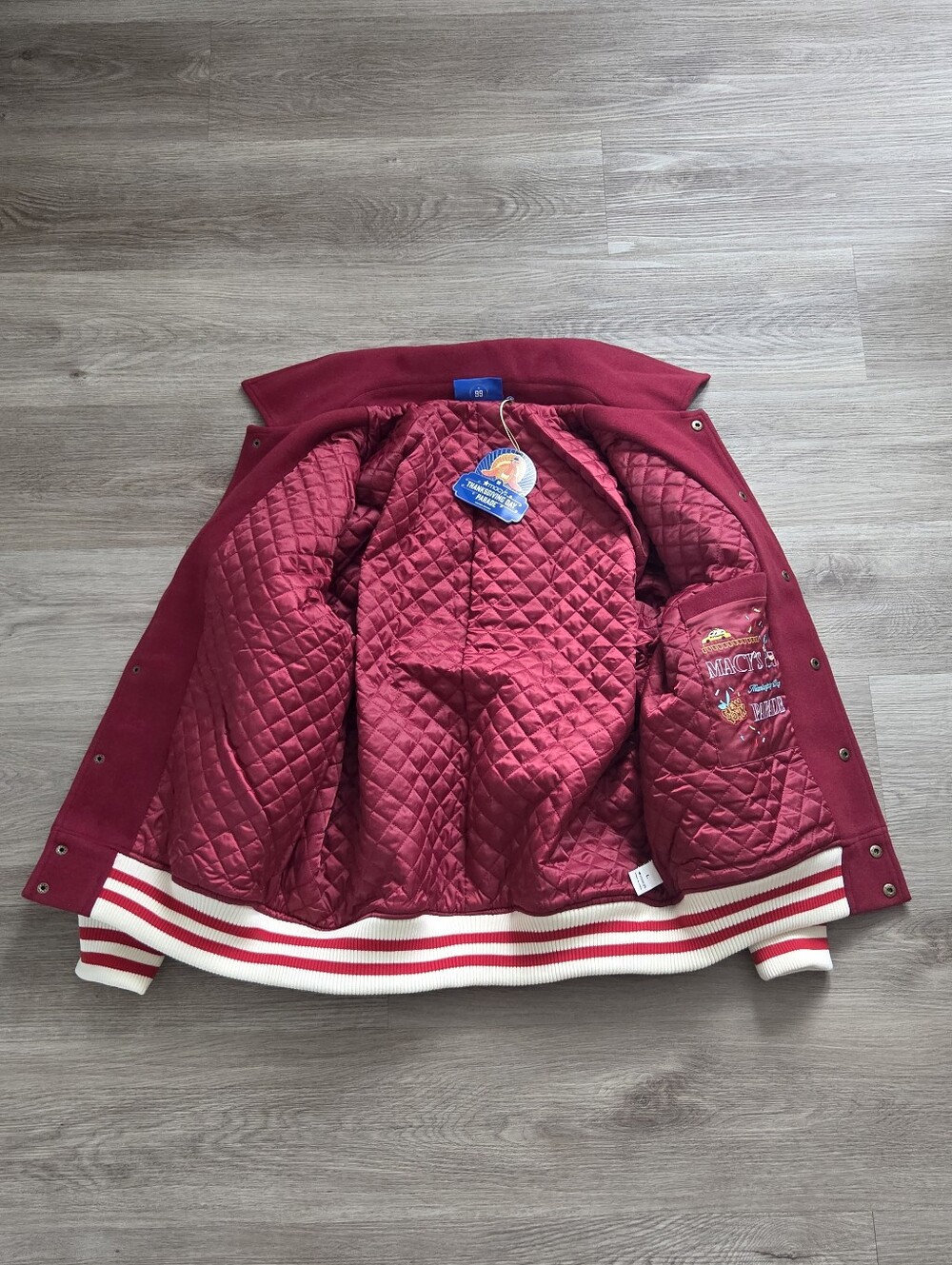 Macy’s Thanksgiving Day Parade 2025 Varsity Jacket NWT Adult L Tibetan Red. - Picture 3 of 9
